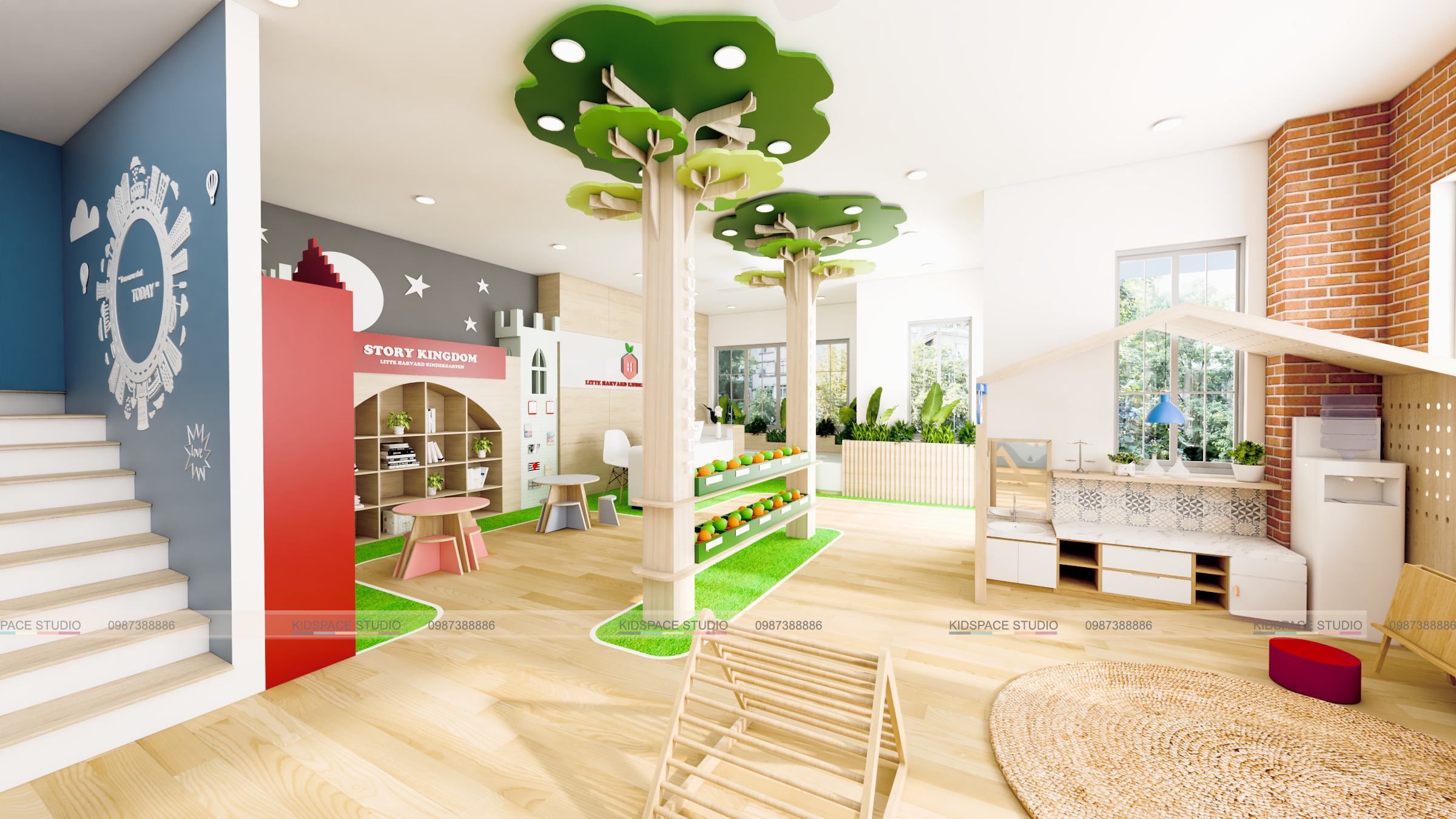 Xưởng nghệ thuật  trường mầm non LITTE HARVARD(2)